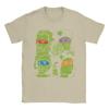 T-shirt Science Turtles da Uomo Ninja Mutanti Rinascimento Tempo Libero 100% Cotone Magliette Girocollo Manica Corta T-shirt Abbigliamento Regalo