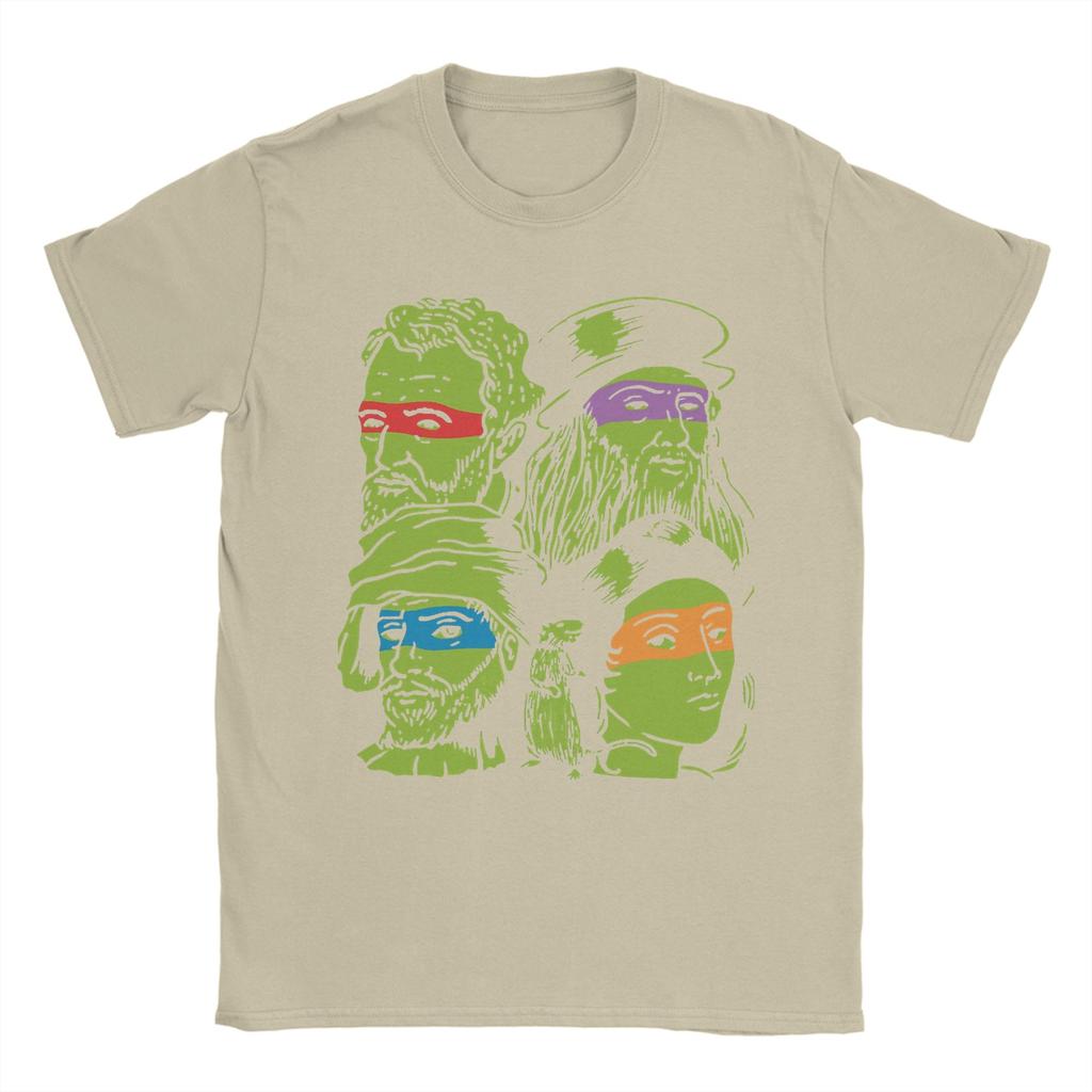 T-shirt Science Turtles da Uomo Ninja Mutanti Rinascimento Tempo Libero 100% Cotone Magliette Girocollo Manica Corta T-shirt Abbigliamento Regalo