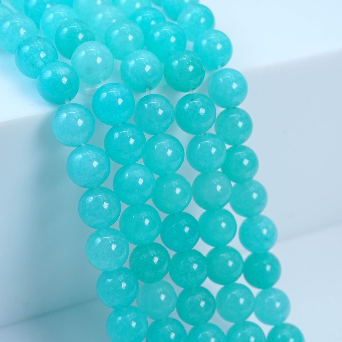 

Оптимизированные белые бусины из натурального камня для самодельных браслетов из бисера 8mm round beads (47 pieces)