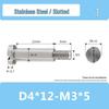 Single-Slot Stainless Steel M3*D4D5 Shoulder Head Bolt with Smooth Shank and Partial Thread