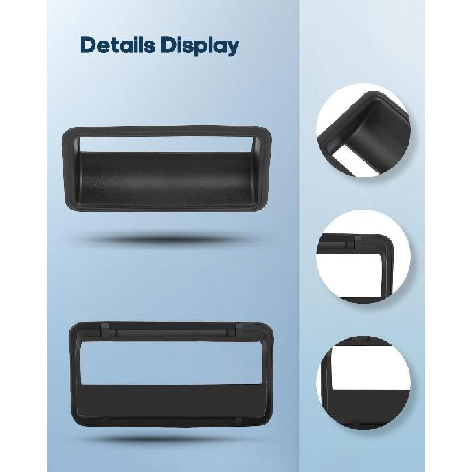 ECCPP Exterior Door Handle 1988-1999 for Chevy for C1500 Outer Replacement Rear Tailgate Door Handle 1pc Black GM1916101, 15991786