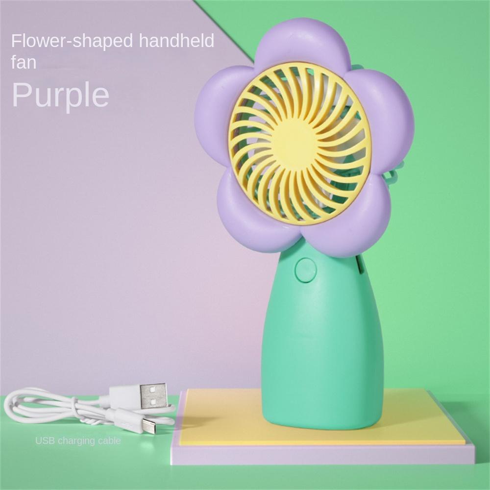 

Ручной мини-вентилятор, новый стиль, маленький свежий цветок, зарядка через USB, удобные свежие интересные вентиляторы, легкие роскошные охлаждающие устройства