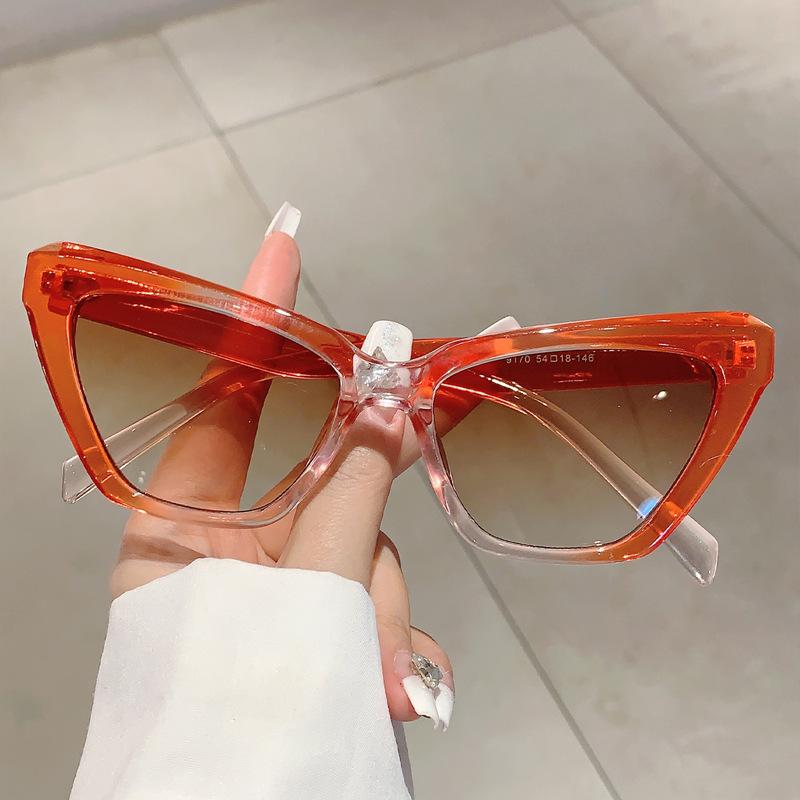 Big Frame Vintage Cat Eye Sunglasses Women For Men Luxury Brand Designer Sun Glasses Popular Outdoor Punk Sexy Lady Shades Uv400