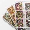 1Box Mix Sizes Ss6-ss20 Glass Non Hot Fix Rhinestone Flat Back Crystal Stone Strass Glitters Nail Diamond For DIY Garment