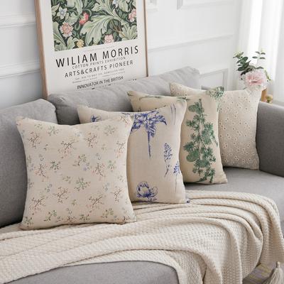 45X45Cm Single Pillowcase Cushion Cover, Sofa Cushion Cover, Printed Small Fresh Cushion Cover, Coreless Cushion Cover