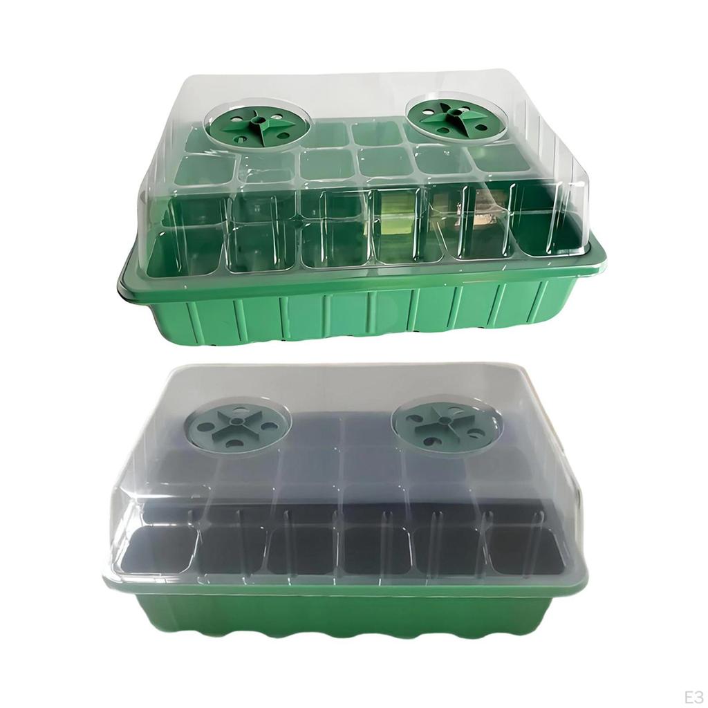 Plant Starter Tray Germination Transparent,Propagation with Drainage Holes Sprouting Container