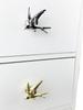 Bird Shape Handles Zinc Alloy Furniture Handle Cabinets Door Knobs Children Drawer Pulls Kitchen Cupboard Knob Furniture Hardwae