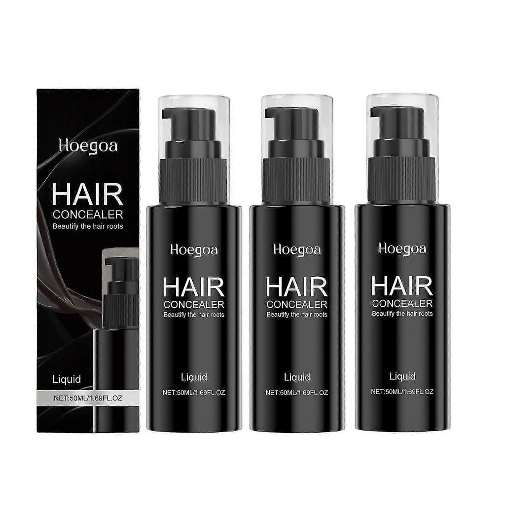 3X Hairfillup Hair Concealer Pen, Hair Fill Up Hair Concealer for Men, Waterproof Hair Refill Temporary Grey Concealer Spray, Sweatproof Root Covera