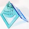 Knitting Needle Gauge Ruler with Carabiner Clip Keyring Crochet Yarns Knitting Gauge Knitting Needle Measuring Tool