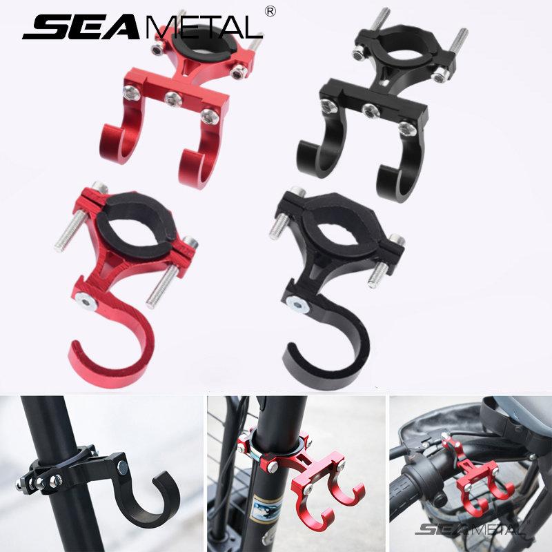 SEAMETAL Electric Scooter Hook Aluminum Alloy Handlebar Crossbar Double Hook Holder Universal Hanger Hook For Motorcycle Bike