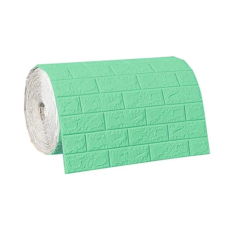 Self-Adhesive Panels 3D Soft Crash Foam Wallpaper Imitation Brick Wall Stickers Home Living Room Kid Bedroom Decor