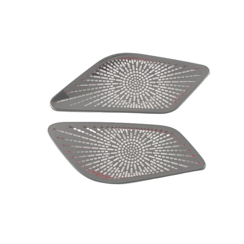 Stainless Steel Car Front Tweeter Audio Speaker Cover Trim Frame Sticker Auto For Nissan X-trail Xtrail Rogue