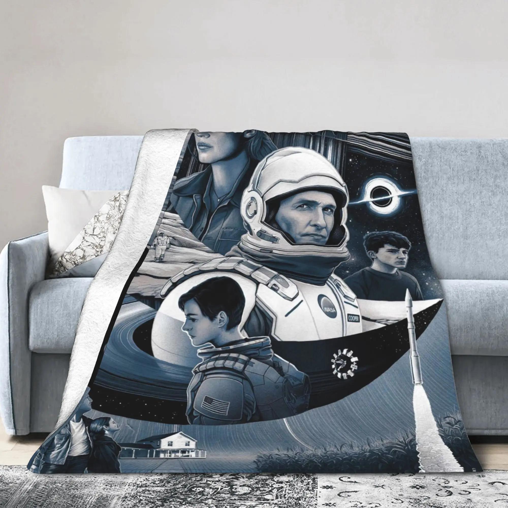 

Super Warm Interstellar Movie Themed Flannel Throw Blanket for Students Picnic Couch Bed Sofa Soft Bedspread Cover 40x50in