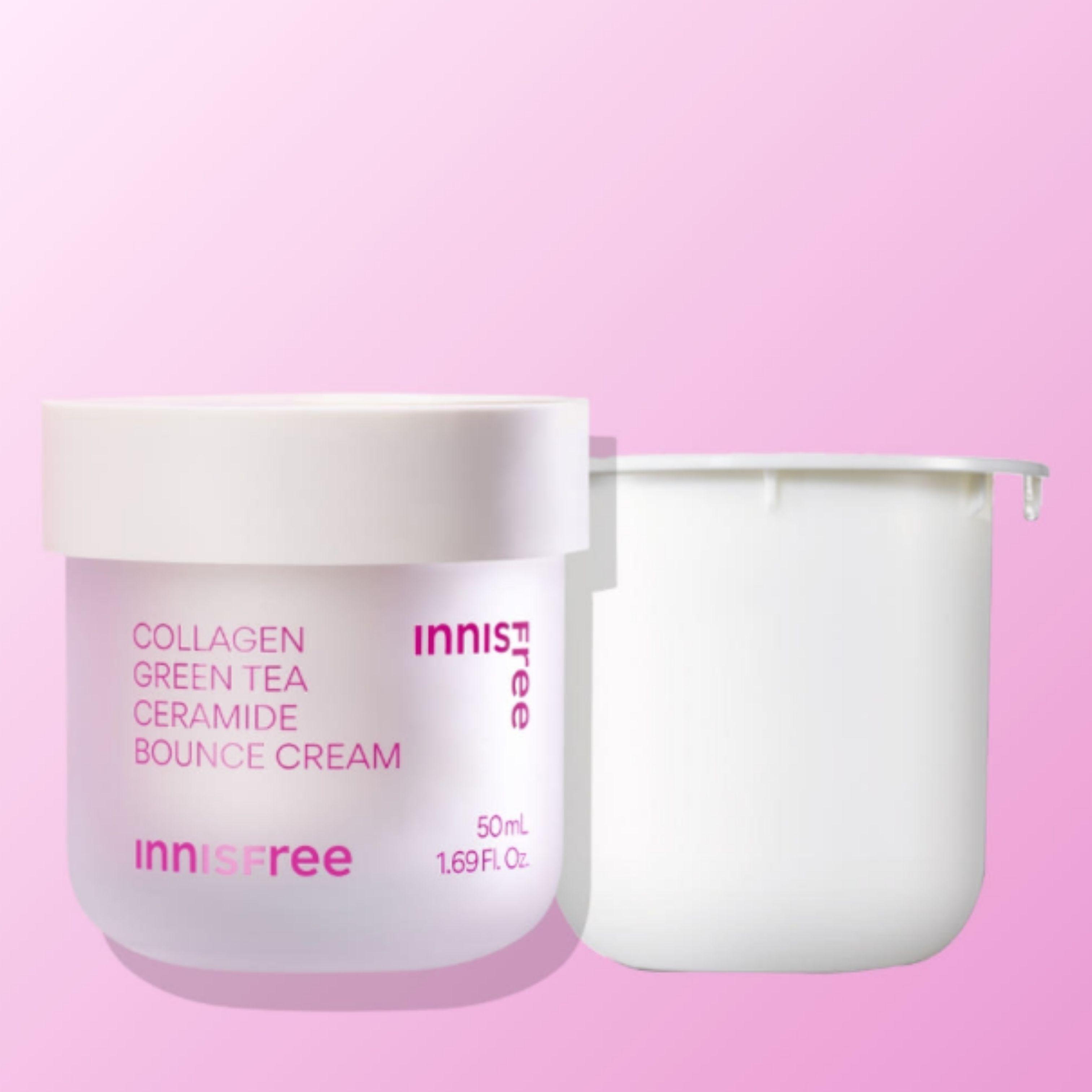 Innisfree Collagen Green Ceramide Bounce Cream 50ml + Refill 50ml