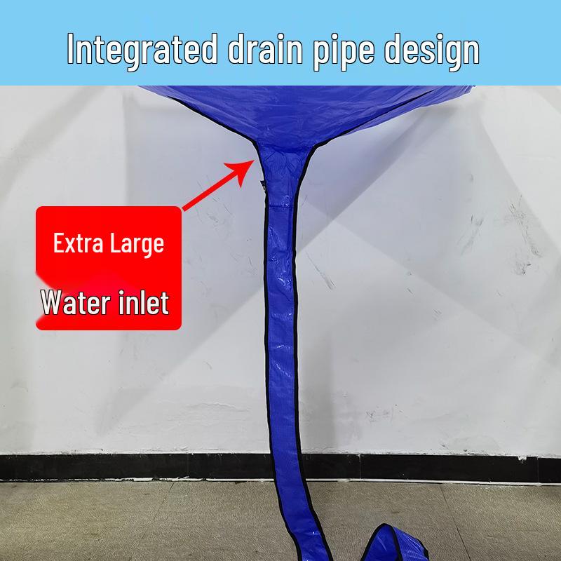 Universal Ceiling AC Cleaning Cover with Water Collection Bag for 3-5 HP Units