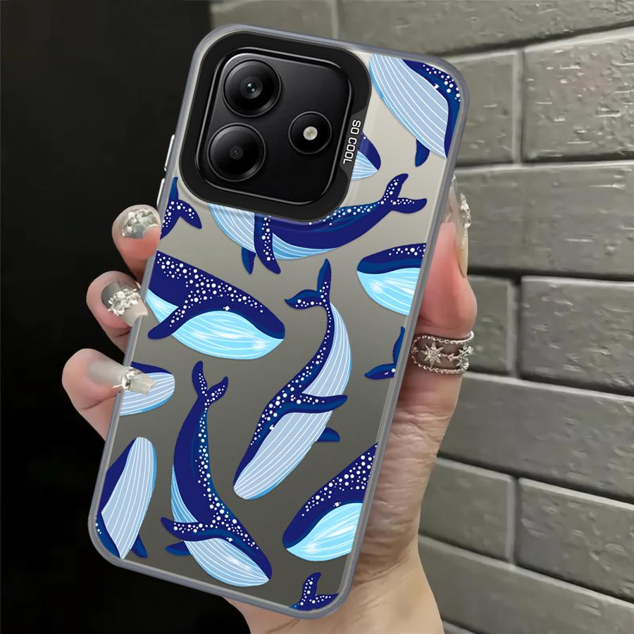 

Whale Case for Xiaomi Redmi Note 14 Note 13 Pro Plus 11s 12s 11 12 Pro Back Phone Cover Redmi Note 12 Pro 5G