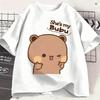 Dudu Bubu T Shirt For Unisex Cotton Vintage Tshirts Crew Neck Love Tee Shirt Short Sleeve Clothing Classic