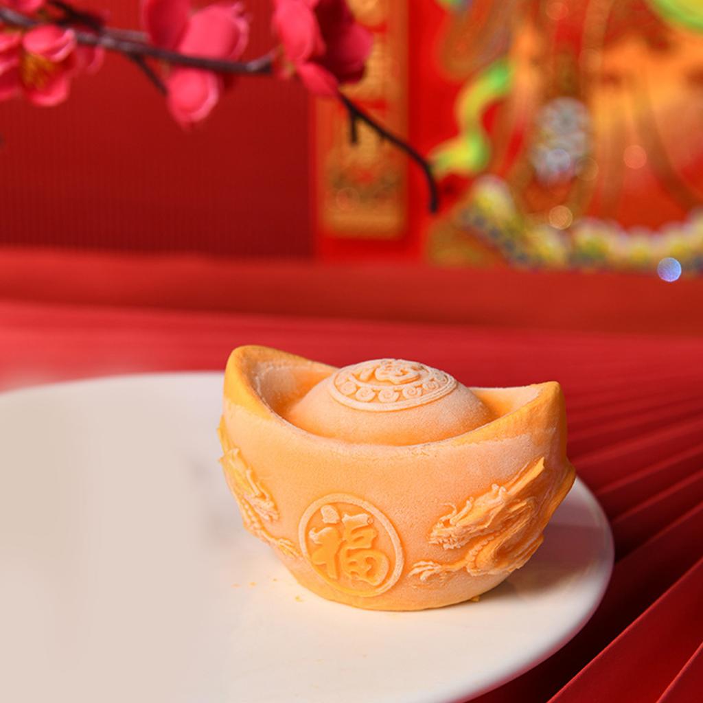 Gold Ingot Shape Silicone Molds Baking Tool Mousses Cake Decorating Molds for Making Chocolate Candy Candle Soap