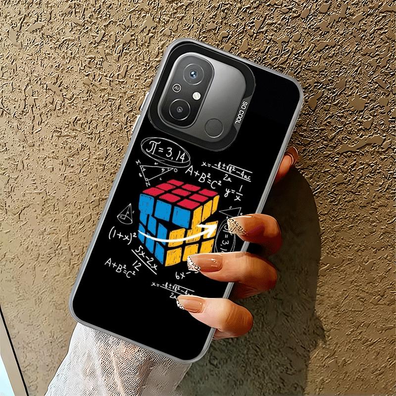 Rubik Cube Formula Spoofs Math Soft Phone Case for Xiaomi Redmi 15C 15 14C 13C 12C Poco X5 X6 X7 Pro X3 F8 F7 Ultra M8 13 12 Cov