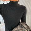 Women's Imitation Lambswool Inner Wear: 2025 Style, Autumn/Winter Base Layer, Half-High Neck, Long Sleeve Top
