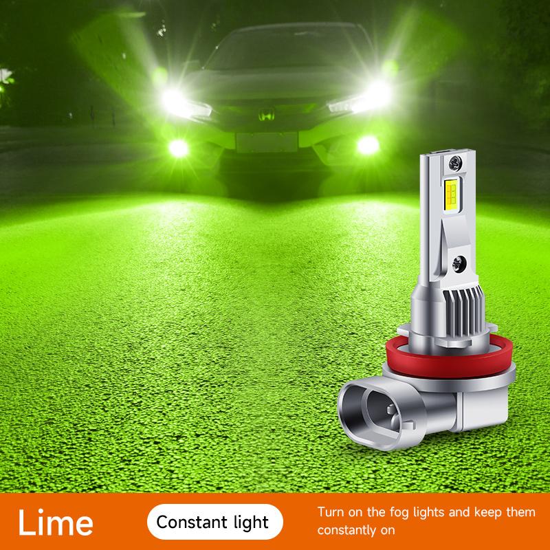 

2 шт. Автомобильные светодиодные противотуманные фары H11 H8 H9 H7 9006 HB4 9005 HB3 противотуманные фары 7200LM фары для автоматического вождения ходовые огни 12 В 24 В H8 H9 H11 лаймовый