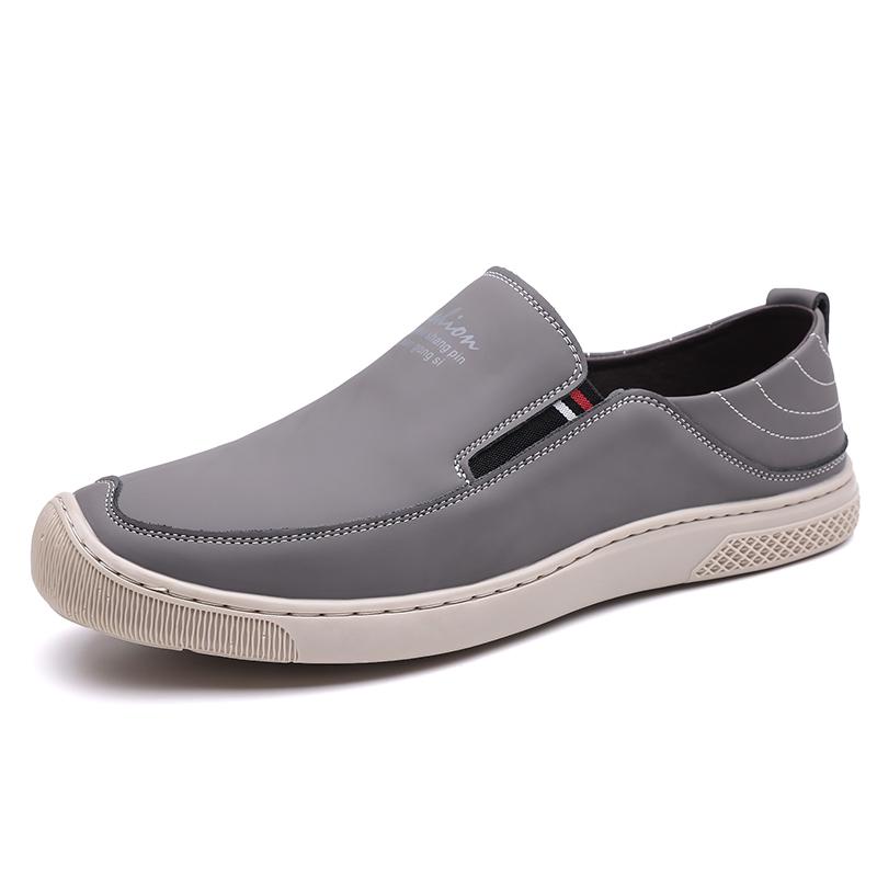Men Leather Shoes Breathable Business Summer Slip On Loafers Man Casual Black Flats Driving Walking Shoes Moccasins