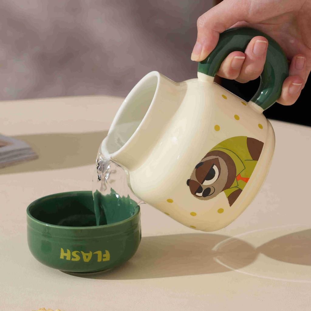 Crazy Zootopia Mug Girls High-Value Water Cup Office With Lid Cartoon Birthday Gift Ceramic Cup