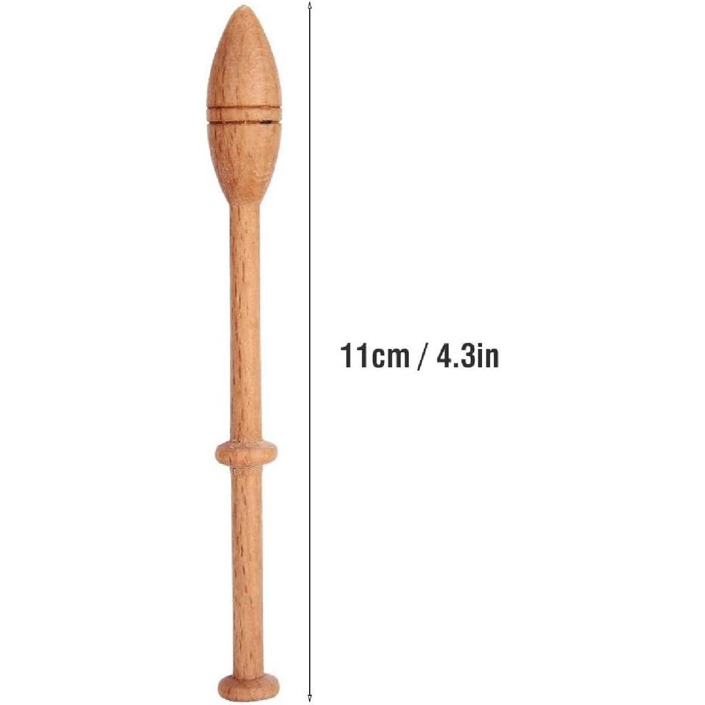 Lace Bobbin Hardwood, 12pcs 4.3in Practical DIY Beech Lace Bobbin Sewing Tools Durable Lace Robbin Weaving Tools for Hand-knitting DIY Tools, Such As