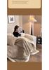 Luxury Warm Fleece Lambswool Double-sided Blanket for Home or Office
