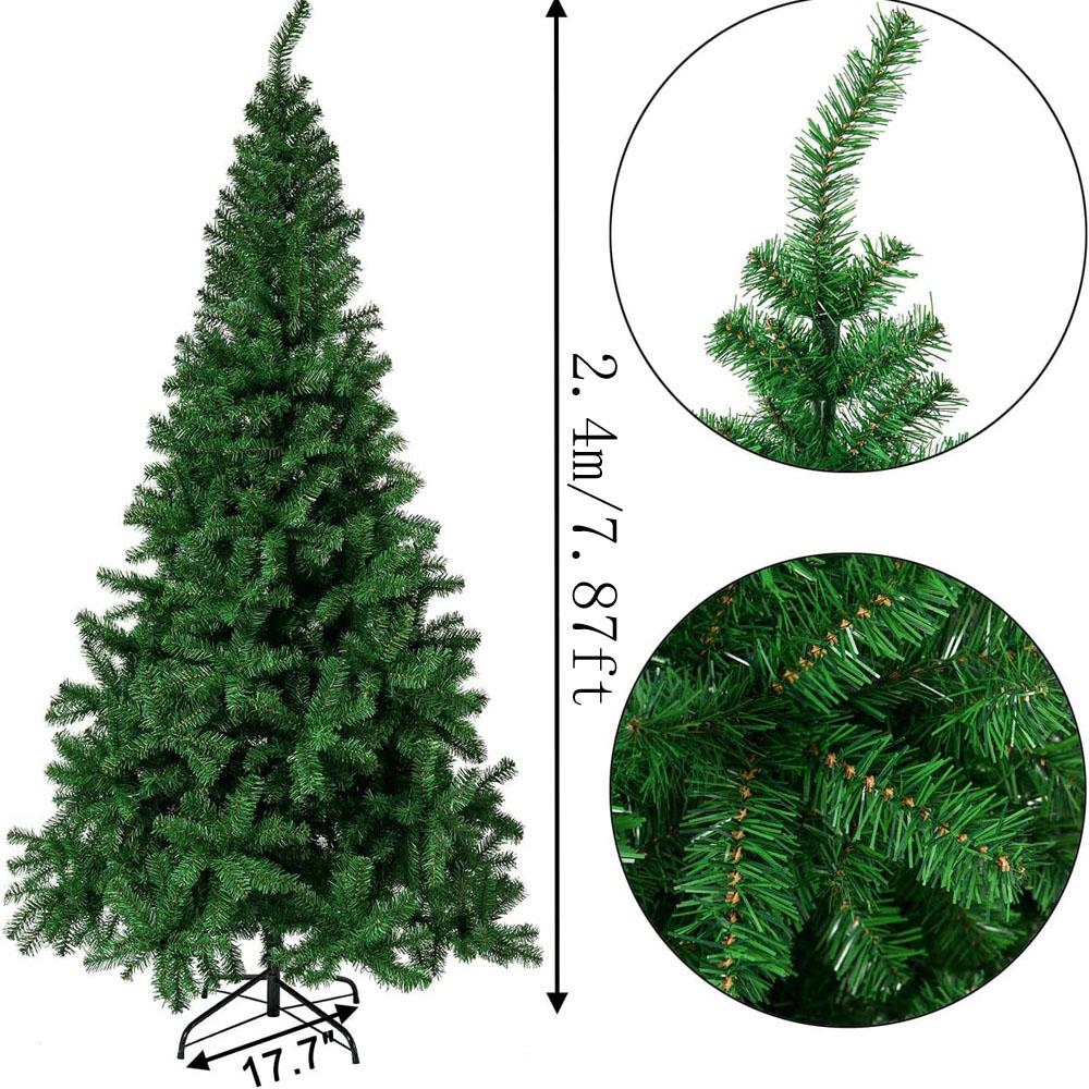 Premium Artificial Christmas Tree with Metal Legs Easy AssemblyIdea Christmas Tree for Indoor and Outdoor Holiday Decoration
