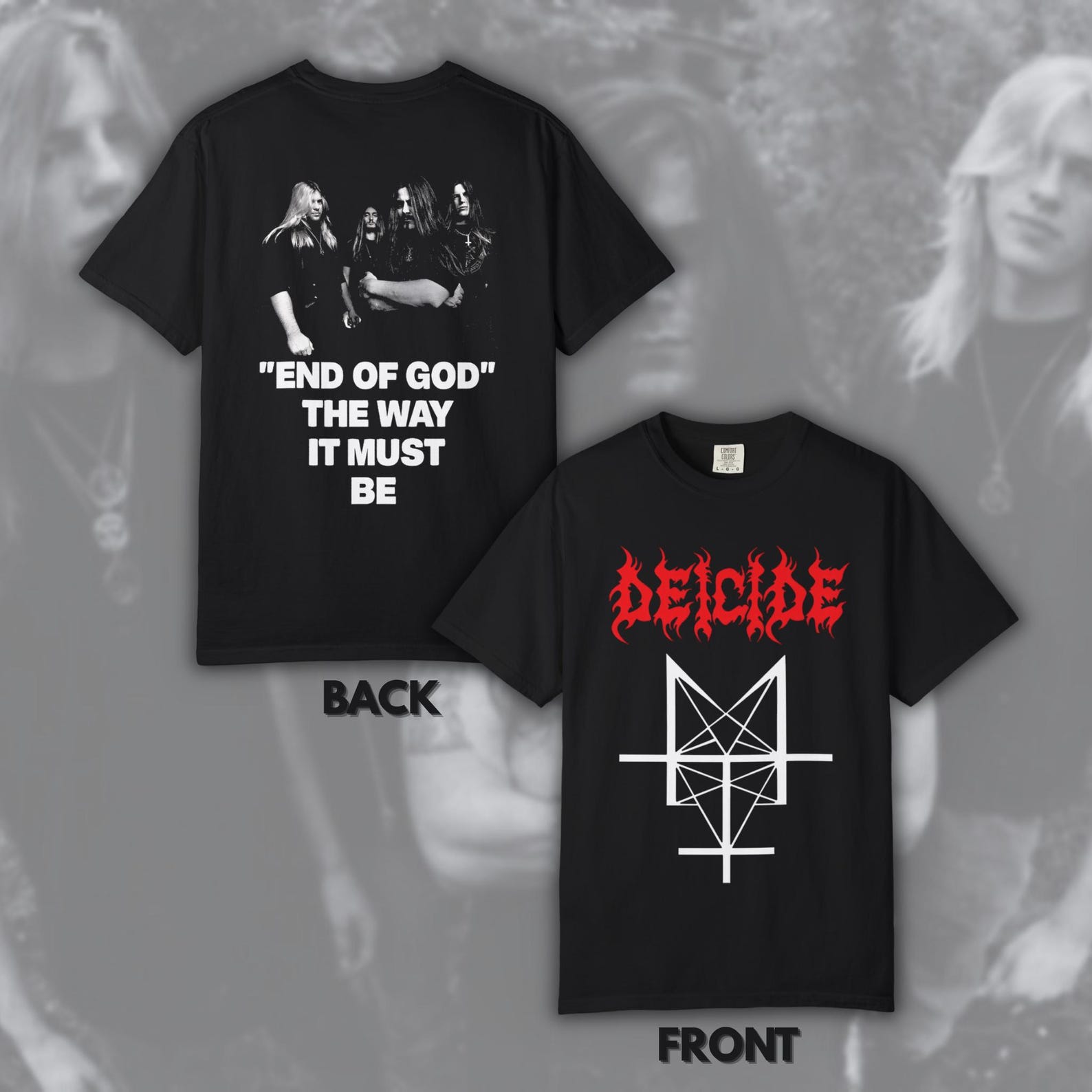 Deicide - Trifixion | Size- S, M, L, XL, 2- XL M