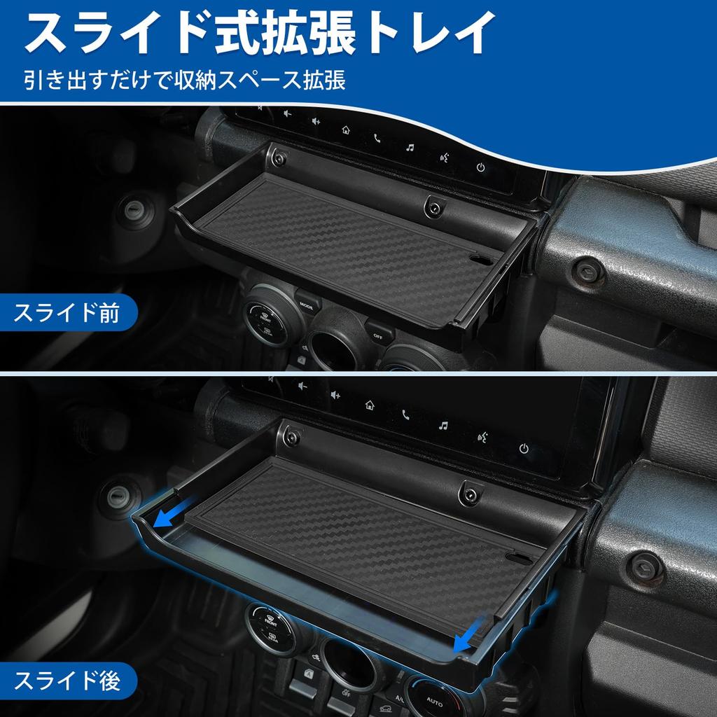 Mozan Center Air Conditioner Vent Storage Case for Suzuki Jimny Nomad JB64/74/JC74W (Includes Installation Tools)