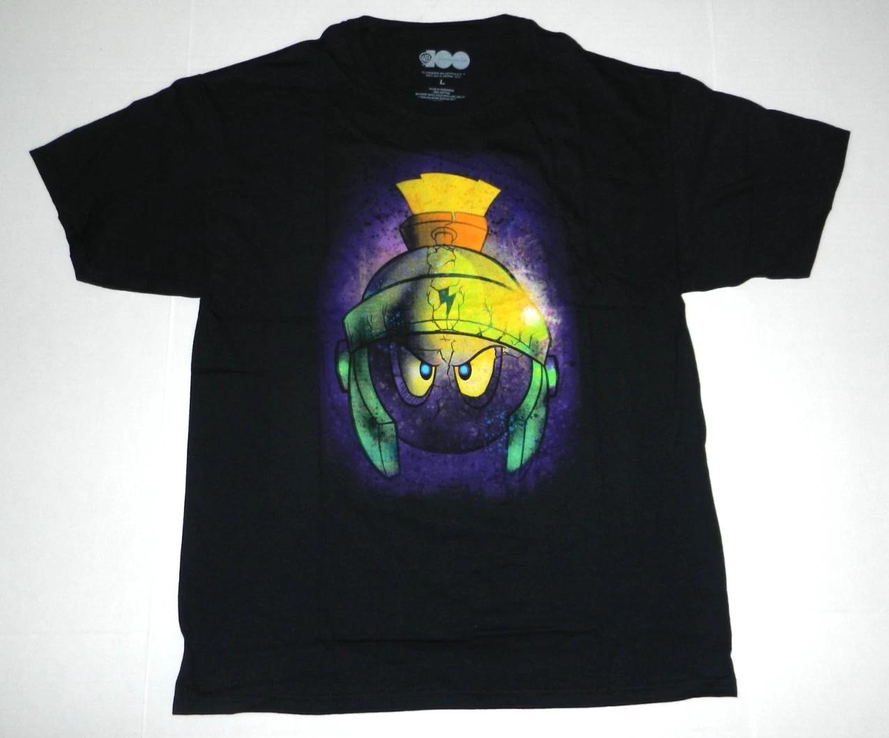 Warner Bros. Marvin The Martian Black T-Shirt New 120