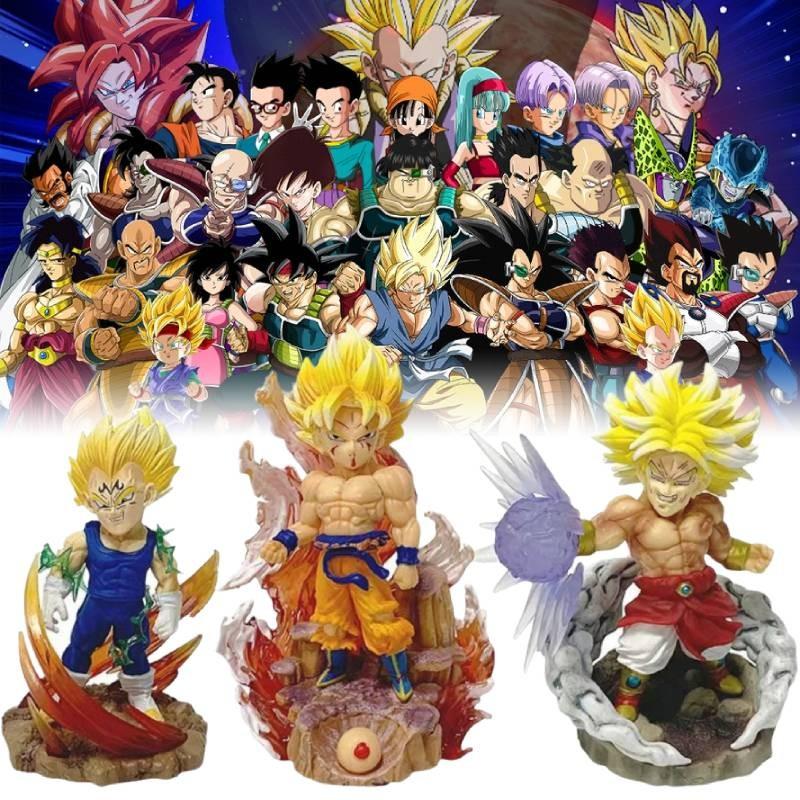 Ball Son Dragon Goku Super Saiyan One Figurine Anime Xmas Room Model Ornament