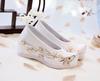 Bestickte Hanfu High Heels & Ballerinas: Traditionelle Sommerschuhe für Damen