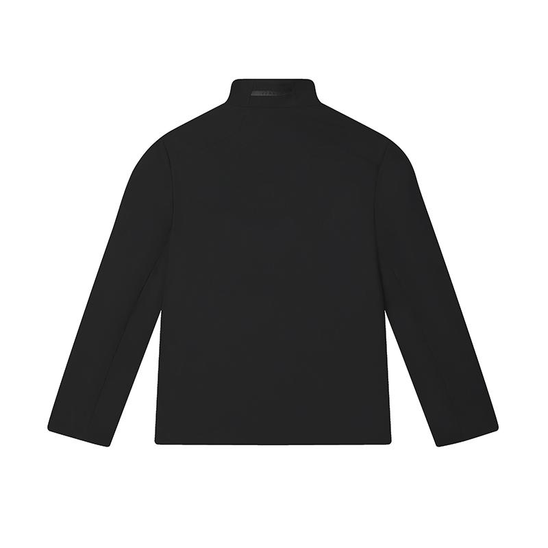 Fila Fleece Versatile Stand Collar Thin Down Jacket Men Jacket Black F11M442906FBK