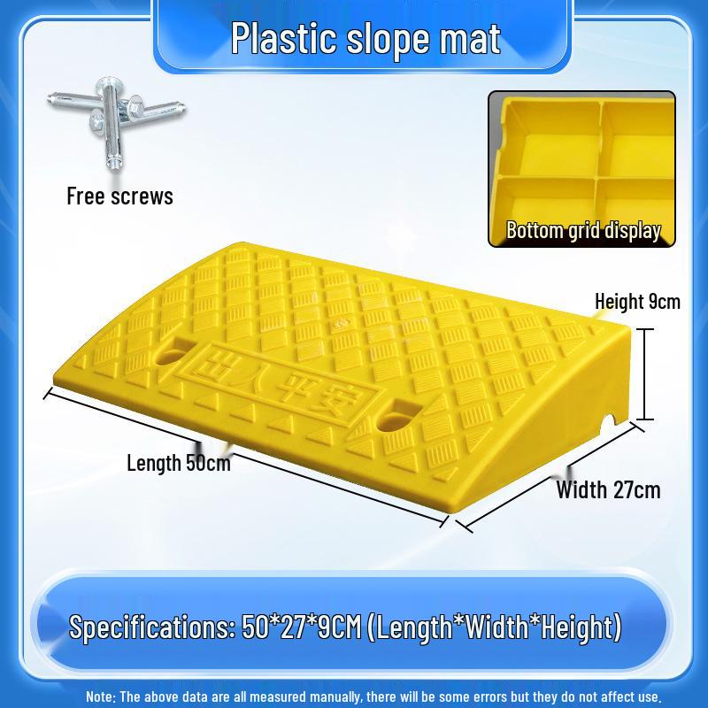 Home Car Step Threshold Mat - Plastic Curb Ramp