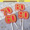 Birthday Cake Toppers for Ages 60, 70, 80, 90 – Party Decorations Set