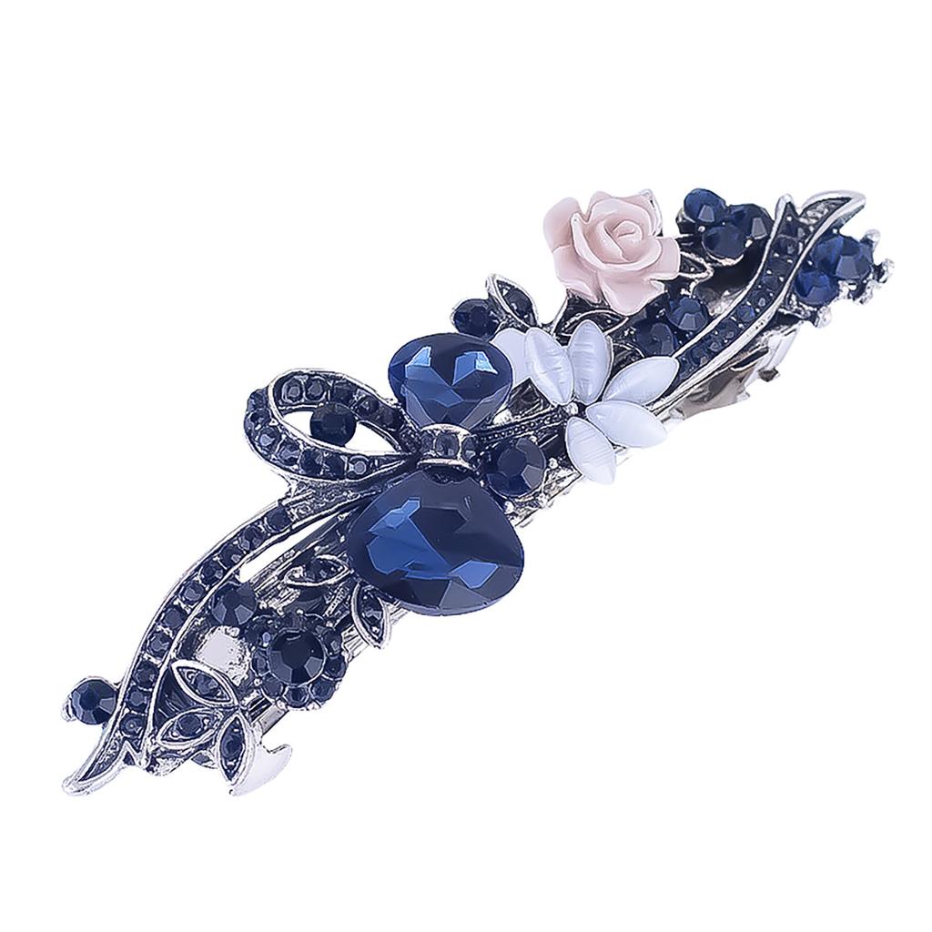 Haarspangen Kristall Strass Haarspangen Schmetterling Französische Clips Vintage Frühling Haarspangen Blumen Haarschmuck