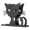 2pcs Metal Napkin Holder Innovative Hollow Out Cat Shape Paper Napkin Holder for Kitchen Hotel Resta