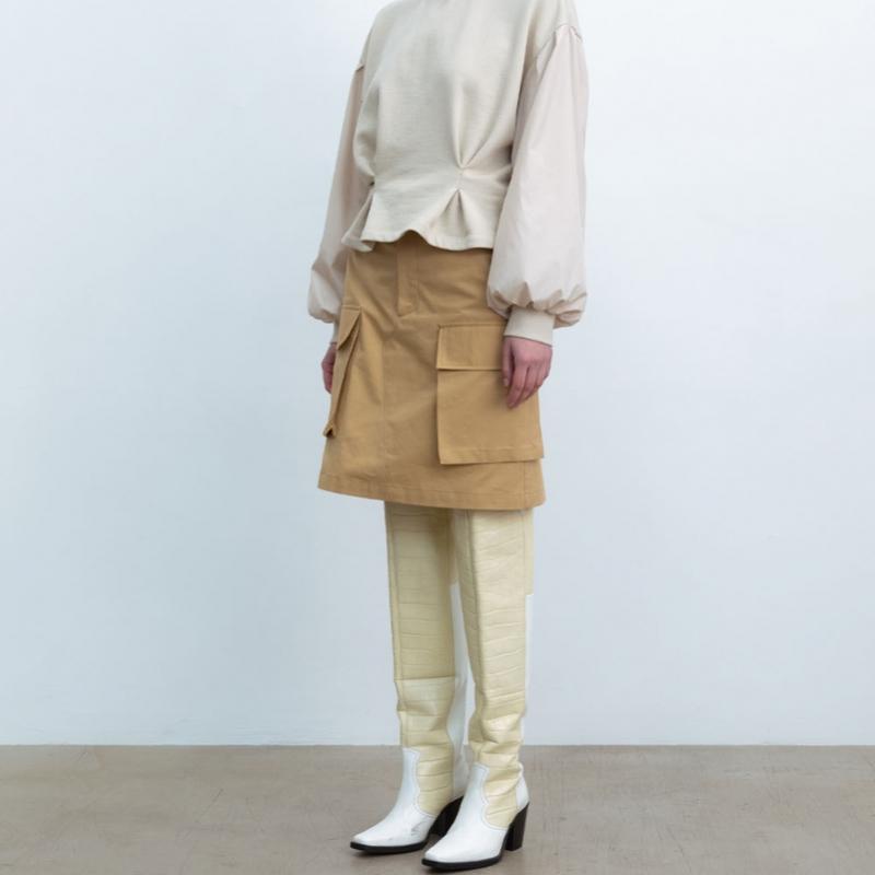 Cluto Boogie Skirt Beige