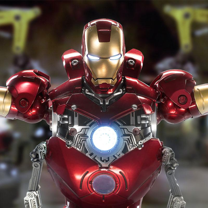 Zd 1/5 Iron Man 36cm Mk3 Original Legends 10th Anniversary Collector Tony Stark Miniature Action Figure Children Playthings Presents