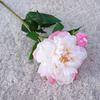1Pc  Artificial Flower Realistic Easy Care 2-head No Fade Peony Fake Flower for Wedding