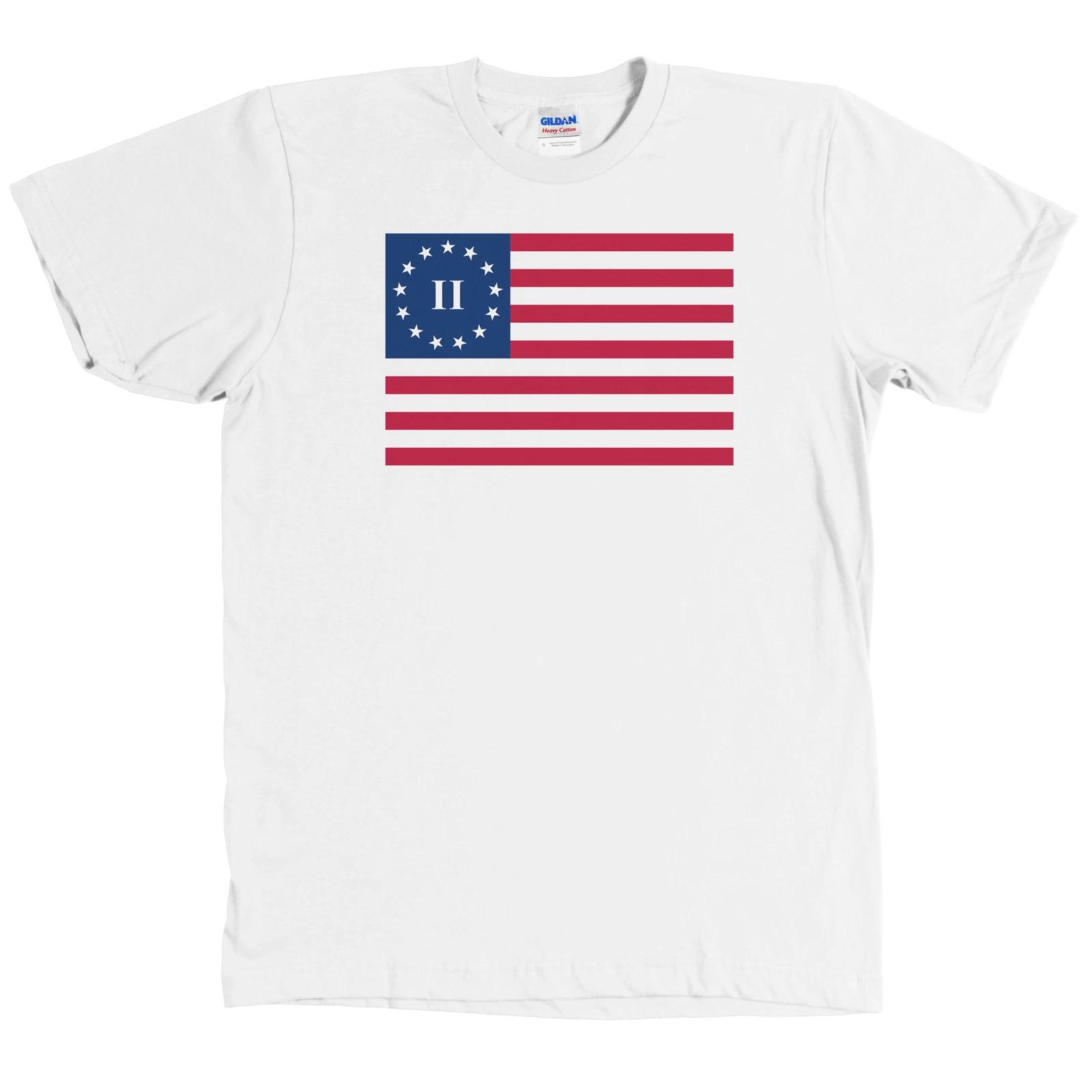 

Second Revolution American Flag T Shirt Tea Party NEW WITH TAGS 2XL