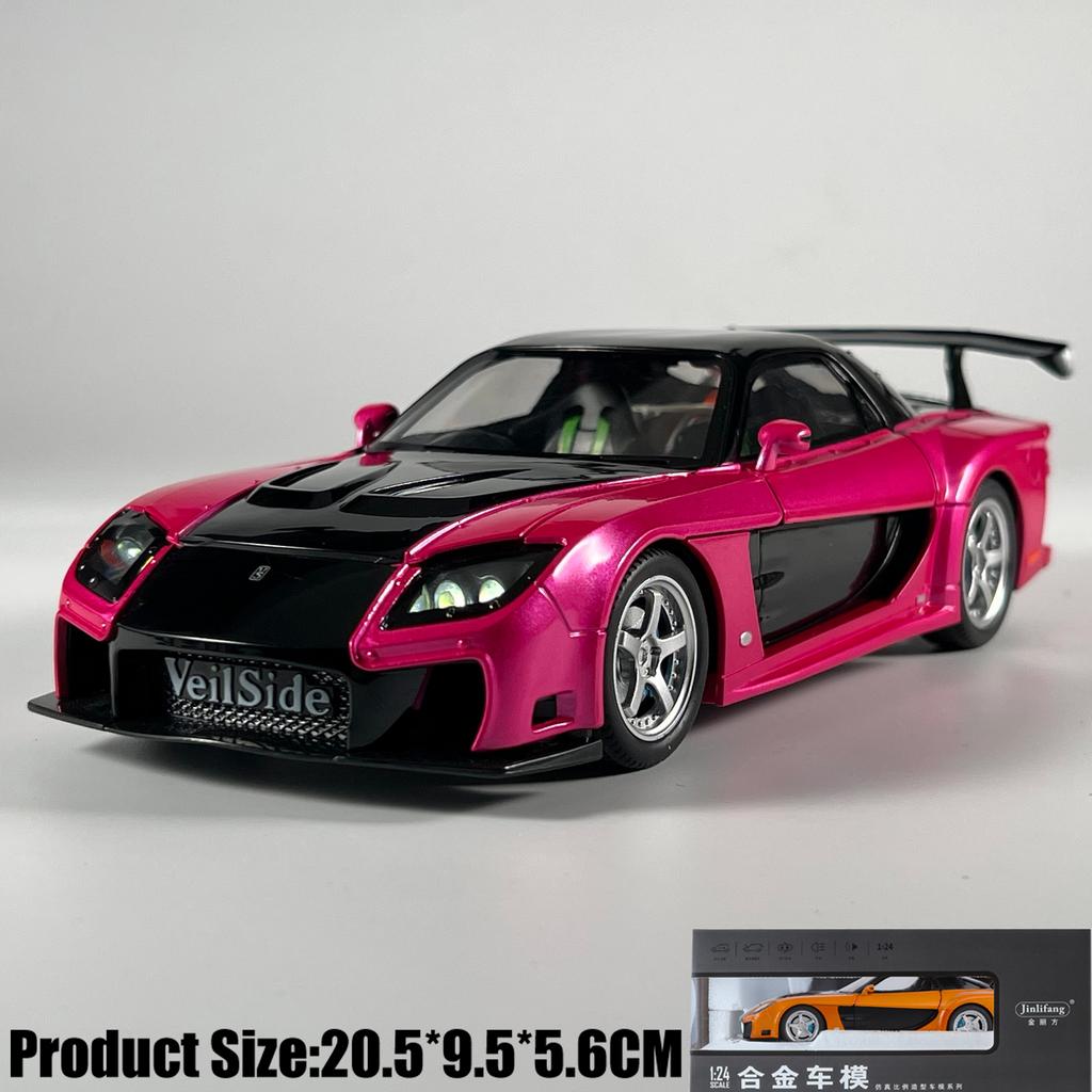 Jdm 1:24 Mazda Rx-7 Fd3S Veilside Fortune Fast & Furious: Tokyo Drift Alloy Metal Diecast Model Car Home Trendy & Desktop Gifts