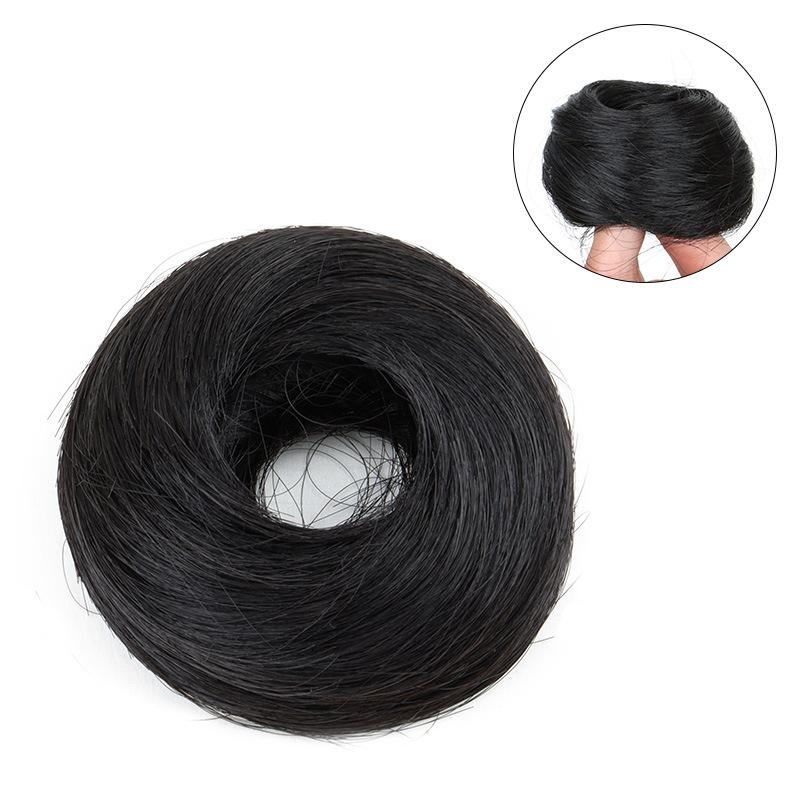 1PC Natural Durable Wig Soft Hair Realistic Straight Lazy-Friendly Hair Seamless Tie Voluminous