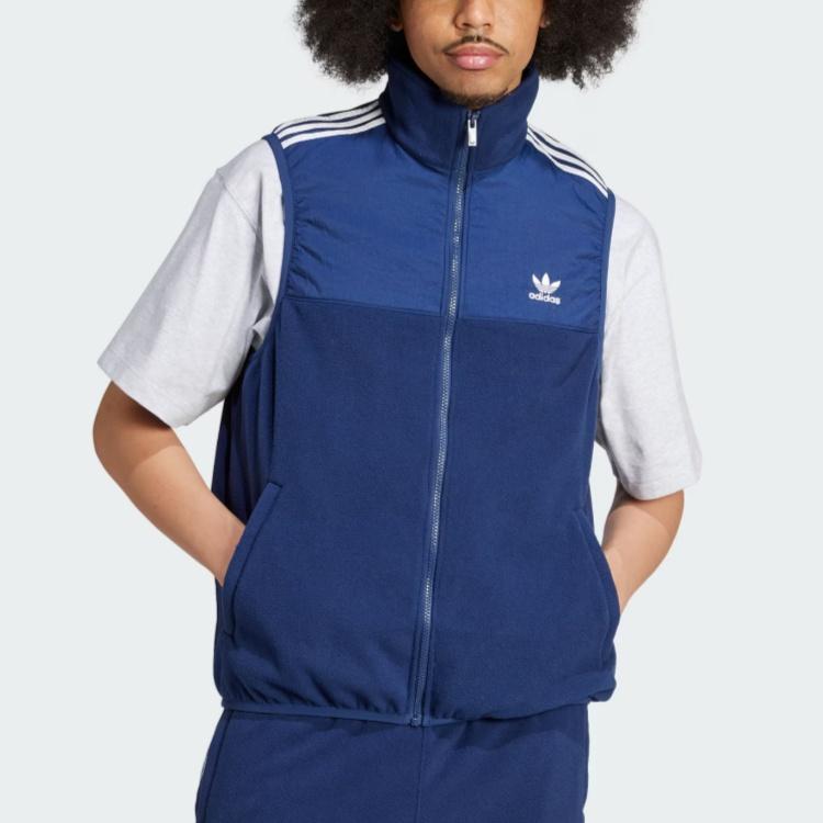 Adidas Originals Adicolor Microfleece Vest Men Vests Deep-Indigo IZ2482