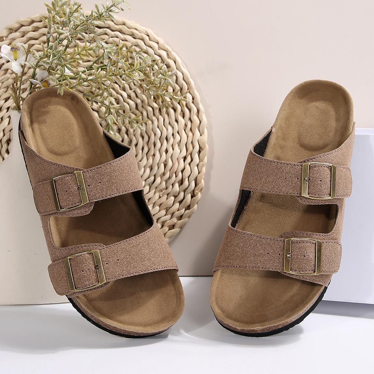 

Fashion 2024 women s new summer fashion beach flat casual sandals 42 верблюд