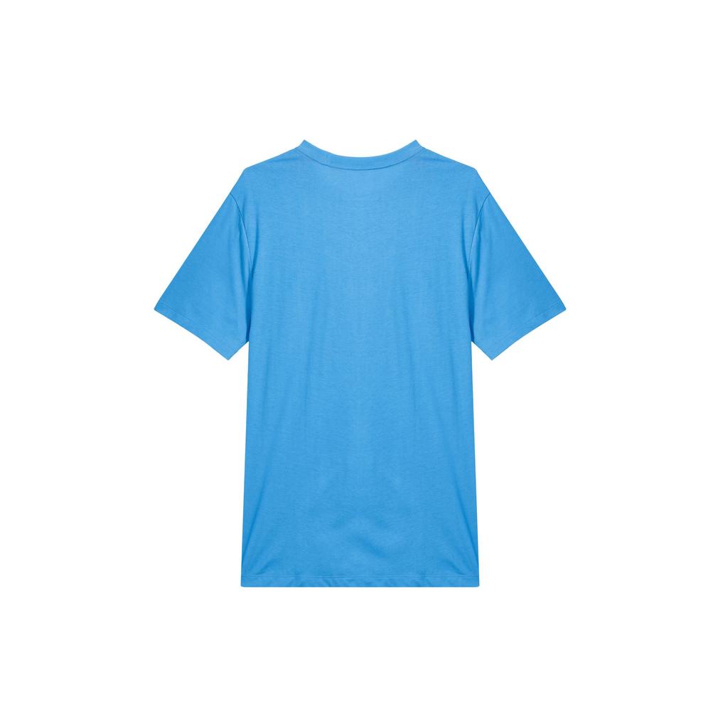 Nike T Shirts Men's Light Photo Blue Crew Neck Moderate Straight Fit FD1245-406