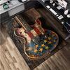 1Pc Guitar Print Rug - home decoration Carpet For Living Room Bedroom Flooring Computer Chair Area Rug